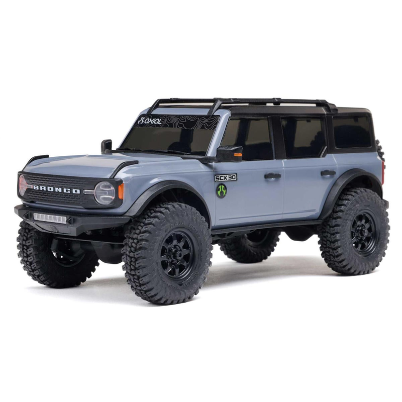 Axial SCX30 Ford Bronco 1/30 4WD RTR Scale Mini Crawler (Grey)