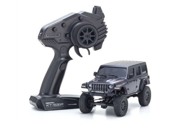 MINI-Z 4×4 Series Readyset JeepⓇ Wrangler Unlimited Rubicon Granite Crystal Metallic