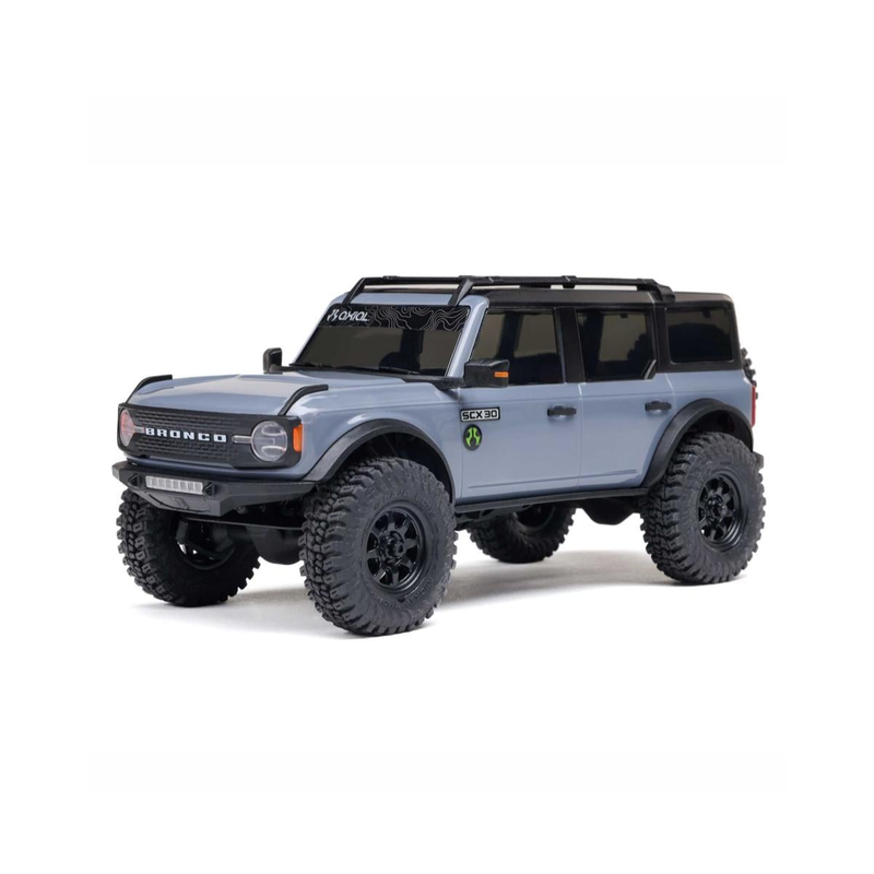 Axial SCX30 Ford Bronco 1/30 4WD RTR Scale Mini Crawler (Grey)