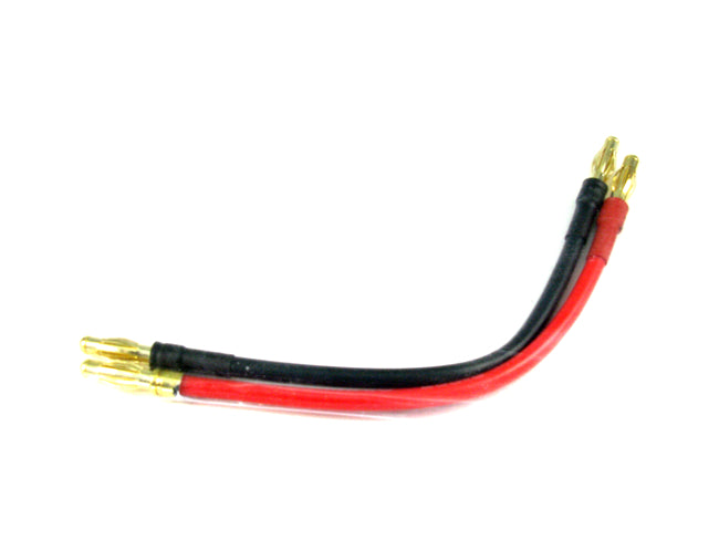 PN Racing Charger Connect Cable 4mm Bullets /w 14AWG 10cm Wire