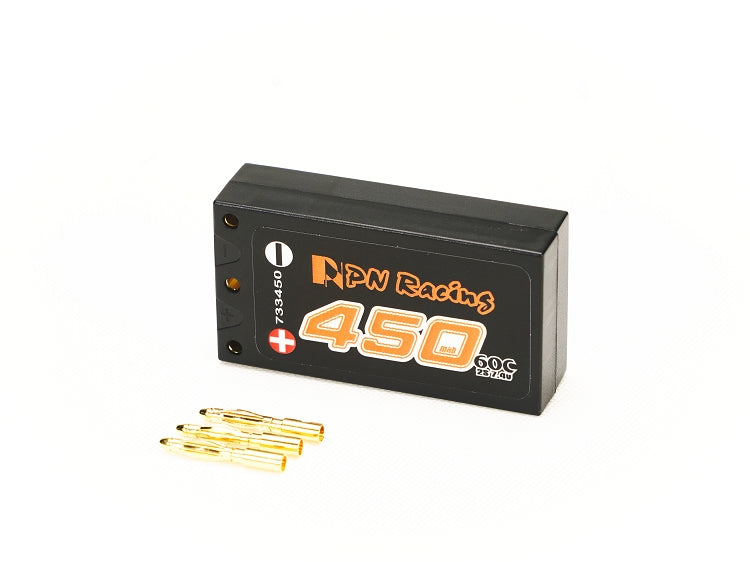 PN Racing V6 LiPo 2S 7.6V HV 450mah 60C Hardcase Battery