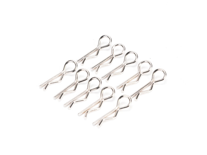 PN Racing Mini Ultra Body Clip 10pcs (Silver)