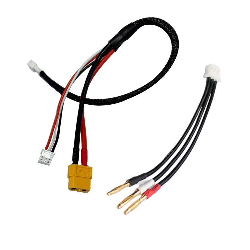PyroRC Battery Charge Cable Bundle (PH2.0 + 2mm Bullets)