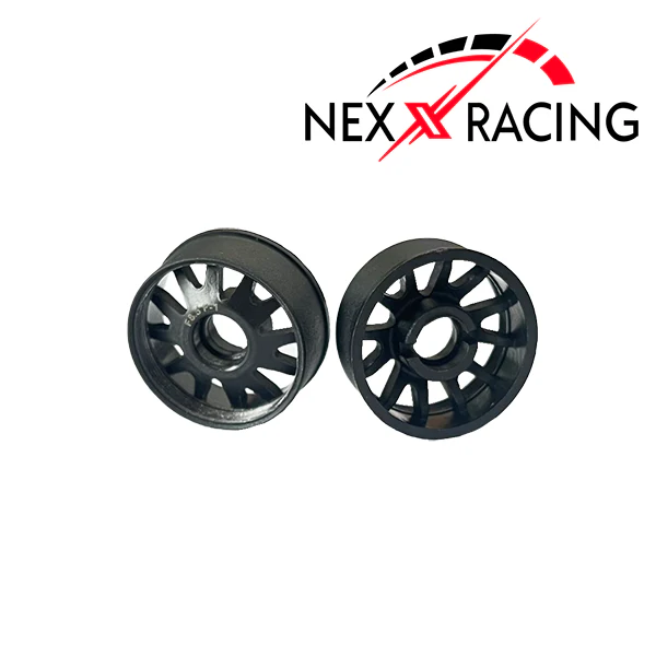 Nexx Racing 2WD JUD EVO Flanged Rear Wheels (+2 Offset - Black)
