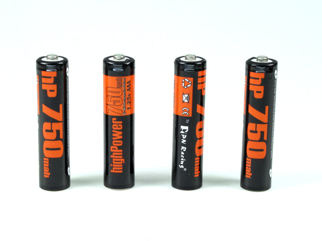 PN Racing High Power 750mah Ni-MH Rechargeable AAA Battery (4pcs)