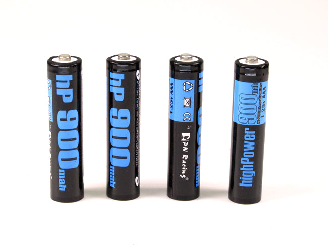 PN Racing High Power 900mAh NiMh AAA Battery (4 Pack)