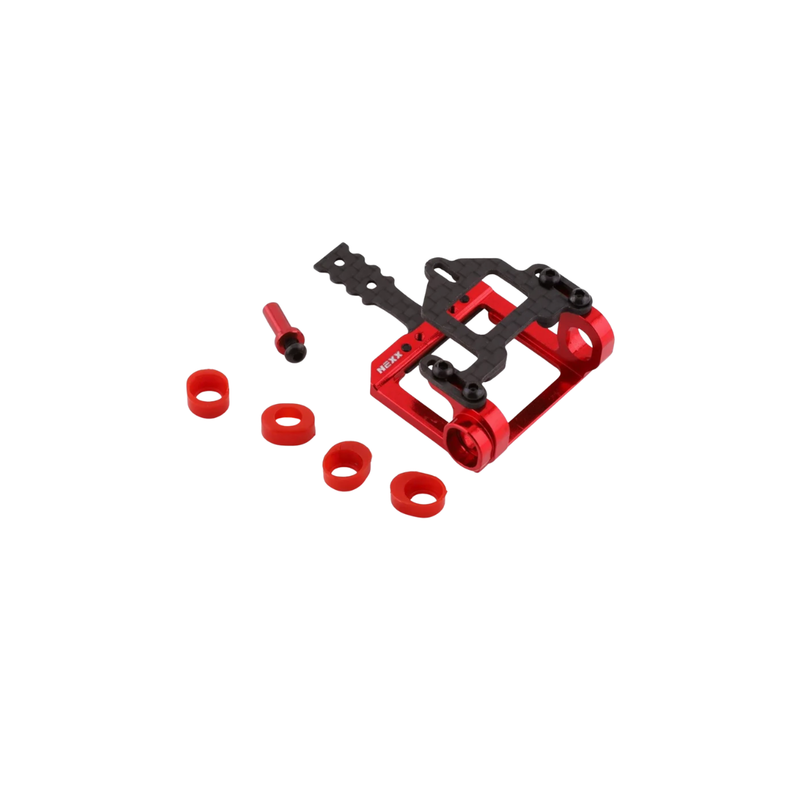 NEXX Racing Aluminum Square Motor Mount for 98-102mm LM (Red)