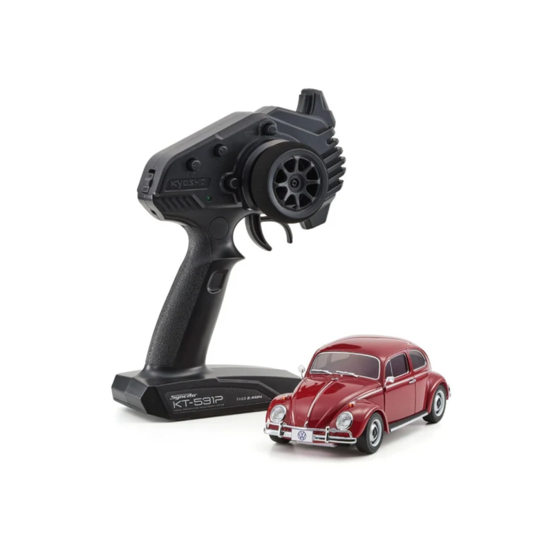 (PRE-ORDER) Kyosho MR-04 RWD Mini-Z Readyset w/Volkswagen 1300 Beetle 1966 Body (Ruby Red)
