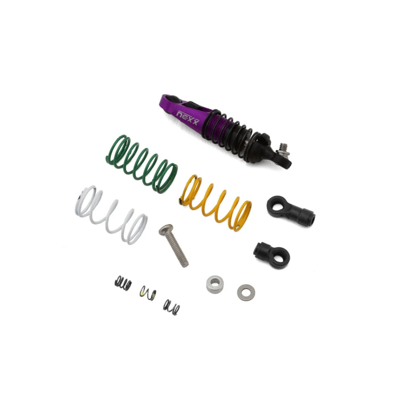 NEXX Racing Mini-Z Premium Aluminum Dual Spring Oil-Filled Center Shock (Purple)