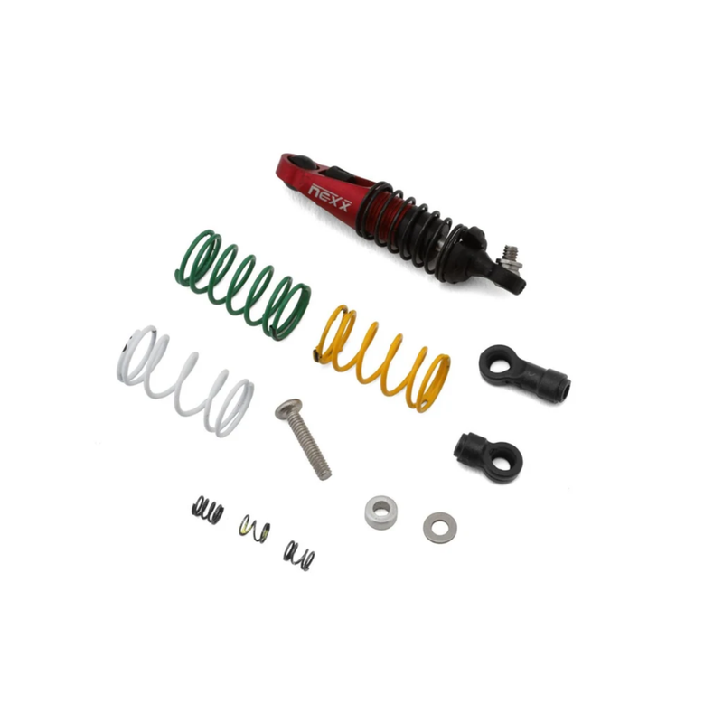 NEXX Racing Mini-Z Premium Aluminum Dual Spring Oil-Filled Center Shock (Red)