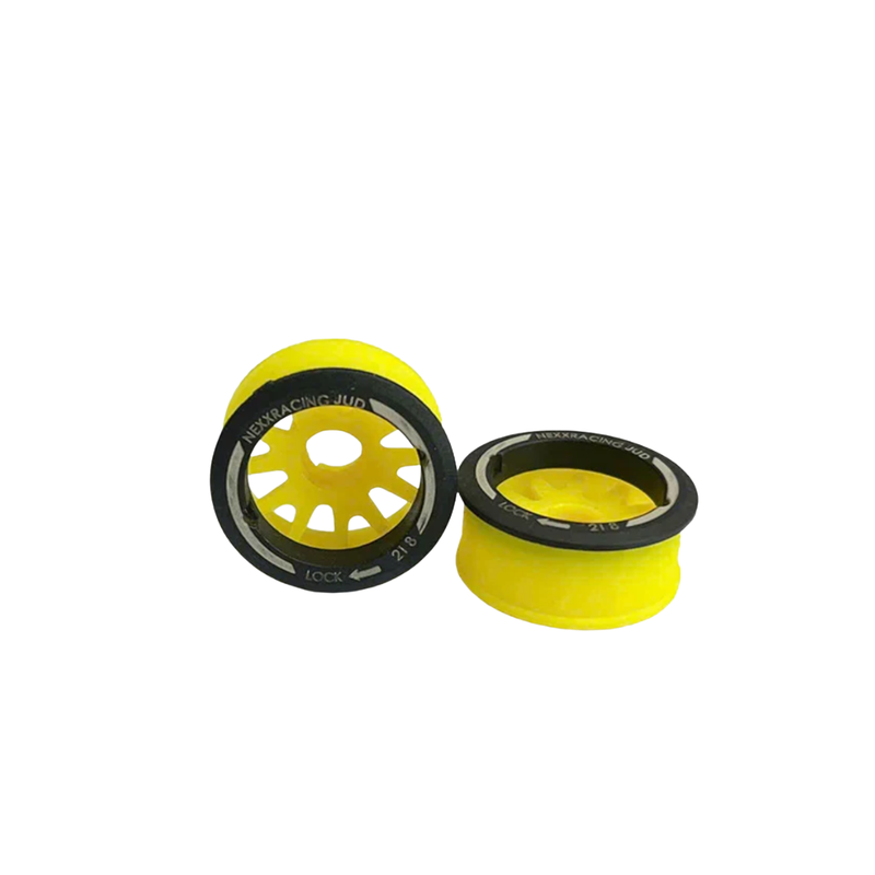 Nexx Racing 2WD JUD Rear 11mm Flanged Wheels (+3 Offset - Yellow)