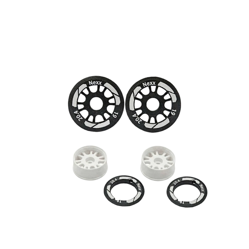 Nexx Racing 2WD EVO 19mm Flanged Front Wheels (0.5 Offset - White)