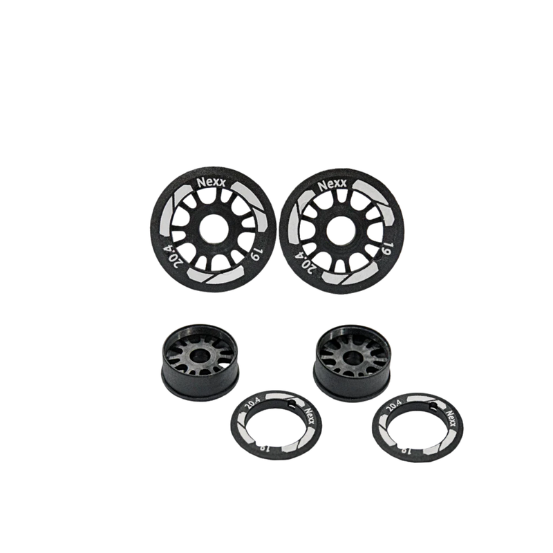 Nexx Racing 2WD EVO 19mm Flanged Front Wheels (0.5 Offset - Black)