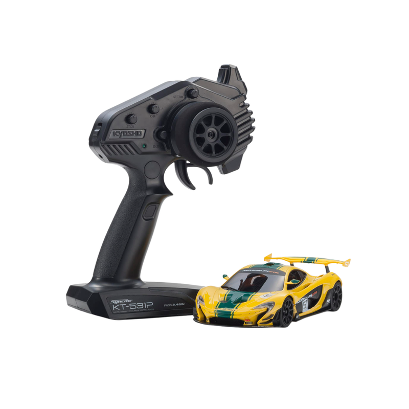 Kyosho MR-04 RWD Mini-Z Readyset w/McLaren P1 GTR Body (Yellow/Green)