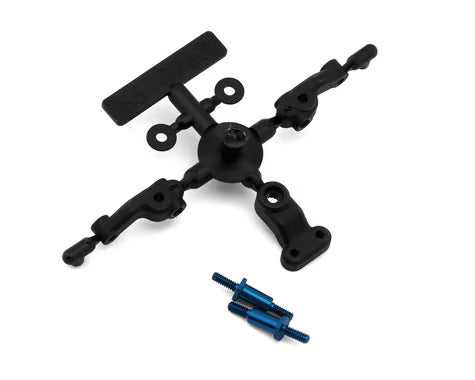 Team Associated RC28R Steering Blocks & Servo Horn Set