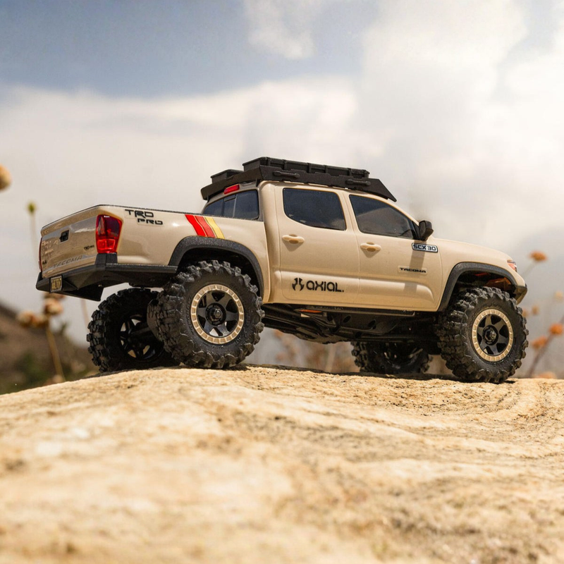 Axial SCX30 Toyota Tacoma TRD Pro 1/30 4WD RTR Scale Mini Crawler (Dark Earth)