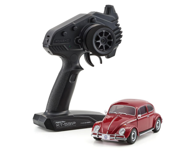 (PRE-ORDER) Kyosho MR-04 RWD Mini-Z Readyset w/Volkswagen 1300 Beetle 1966 Body (Ruby Red)