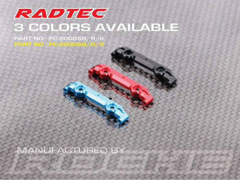 Radtec Mini-Z MR-04 Front Upper Arm Mount - Wide (1 Degree Camber)