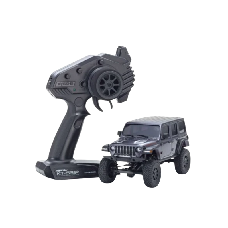 MINI-Z 4×4 Series Readyset JeepⓇ Wrangler Unlimited Rubicon Granite Crystal Metallic