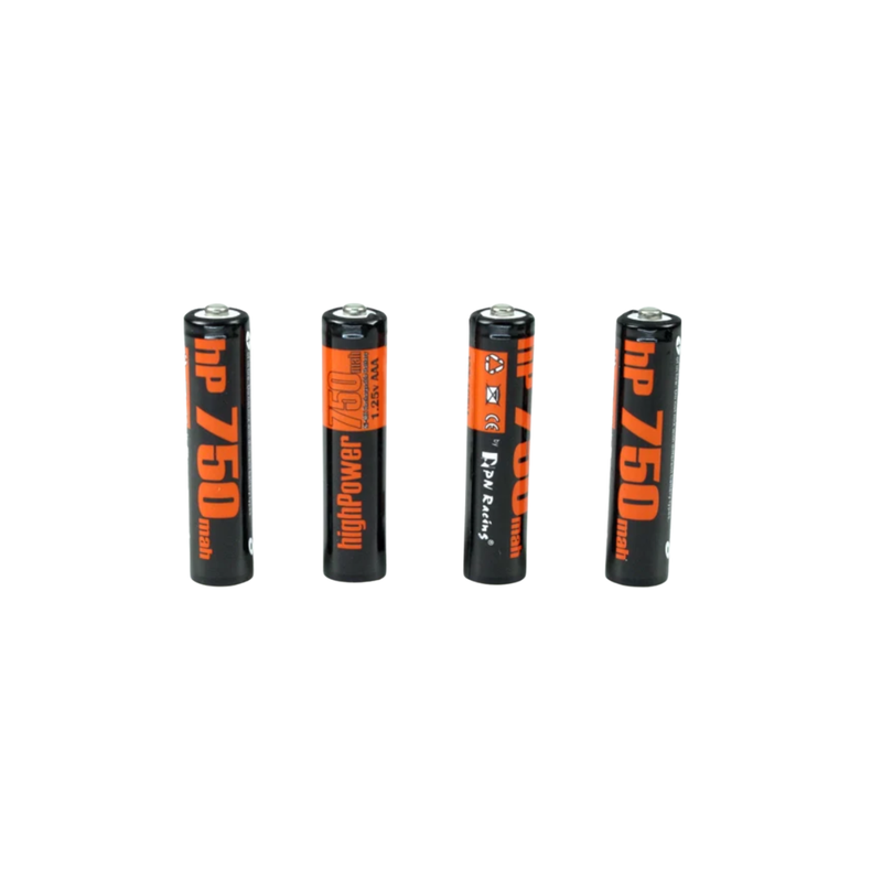 PN Racing High Power 750mah Ni-MH Rechargeable AAA Battery (4pcs)