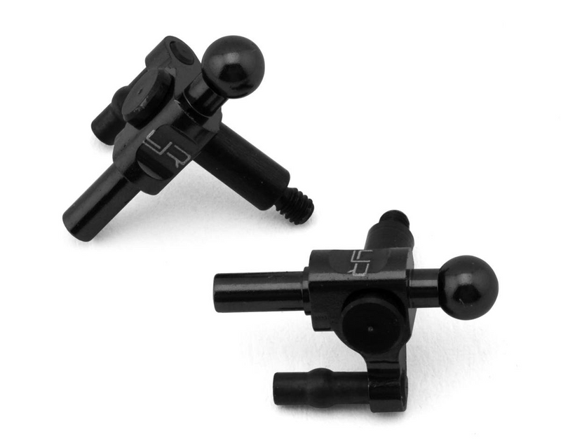 Yeah Racing Mini-Z Aluminum Steering Knuckles (Black) (2) (0 Camber)